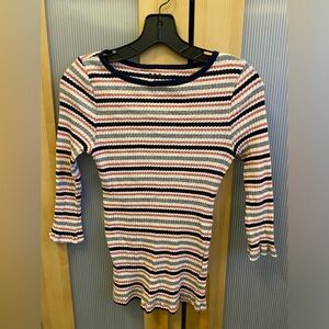 Three Dots striped knit top Size Small
